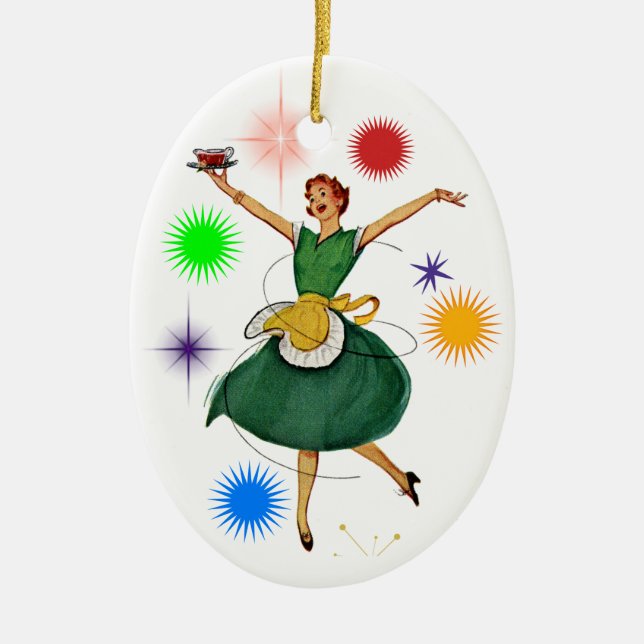Perfect Hostess - SRF Ceramic Ornament (Front)