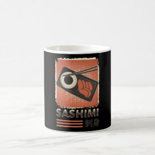 Perfect Japanese Sashimi Food Vintage Style Coffee Mug