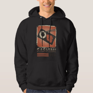 Perfect Japanese Sashimi Food Vintage Style Hoodie