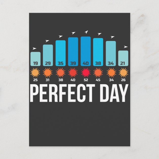 Perfect Kitesurfing Beach Day Surfer Water Sport Postcard (Front)