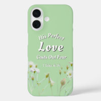 Perfect Love Casts Out Fear Floral Light Green