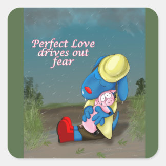 Perfect Love Drives out Fear Tbone stickers