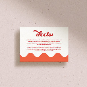 Perfect Match Bachelorette Party Enclosure Card