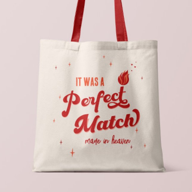 Perfect Match Bachelorette Party Tote Bag (Creator Uploaded)