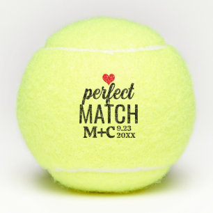 Perfect Match Bachelorette Shower Wedding Favours Tennis Balls