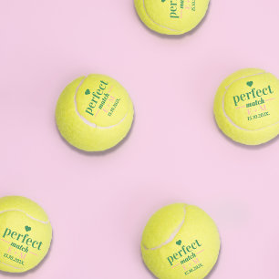 Perfect Match Bachelorette Wedding Favour Tennis Balls