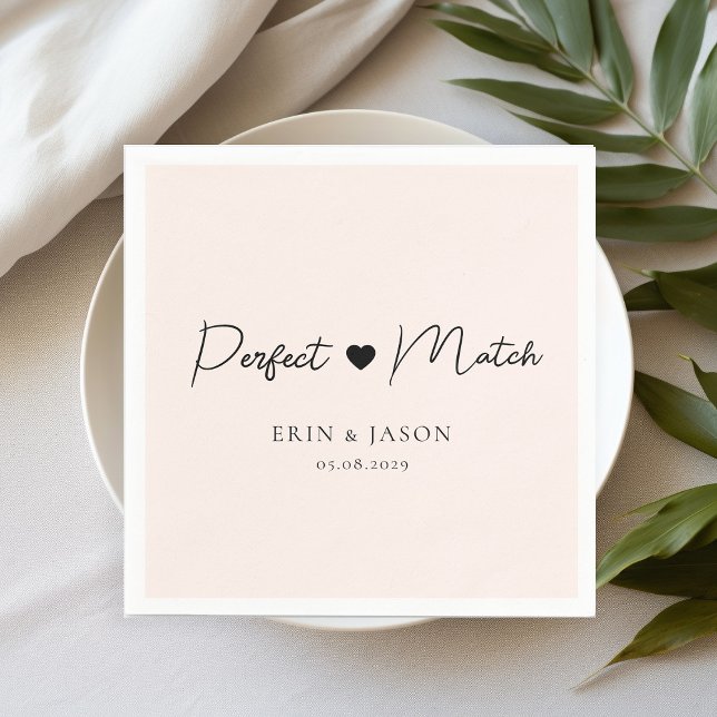 Perfect Match! Elegant, Simpel  Napkin (Creator Uploaded)
