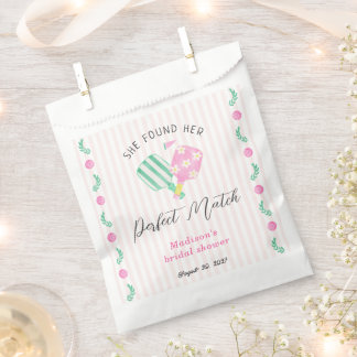 Perfect Match Pickleball Bridal Shower Welcome Favour Bag
