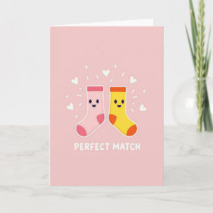 Perfect Match Socks Friend Card