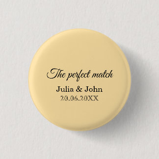 Perfect Match Wedding Matchbox – Premium Edition 1 Inch Round Button