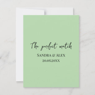 Perfect Match Wedding Matchbox – Premium Edition RSVP Card
