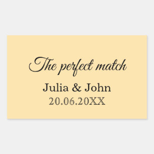 Perfect Match Wedding Matchbox – Premium Edition Sticker