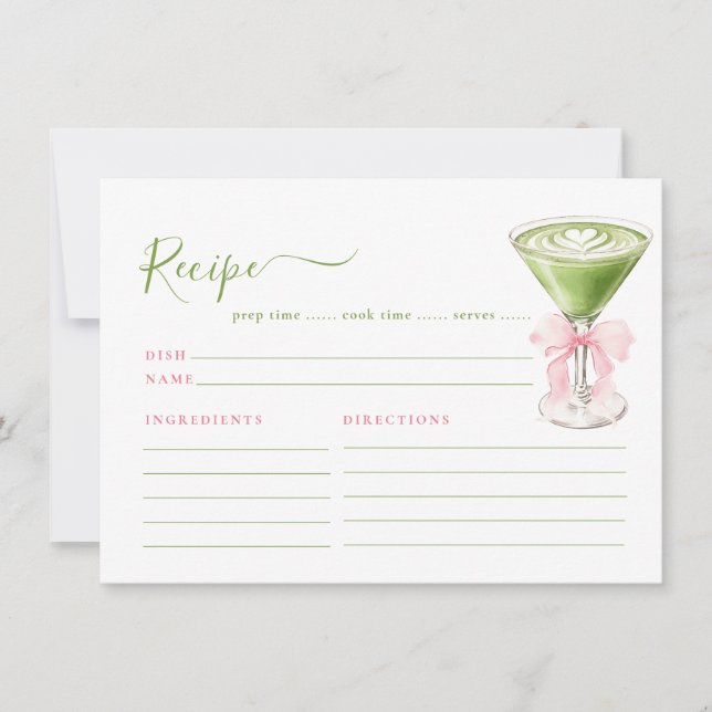 Perfect Matcha Recipe Enclosure Card (Front)