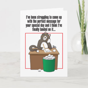 Perfect Message Humourous Birthday Card