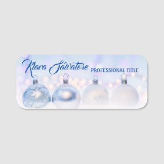 Perfect Modern Beautiful Christmas Ball Decoration Name Tag