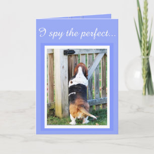 "Perfect Mom" Mother's Day Card w/Basset & Hearts