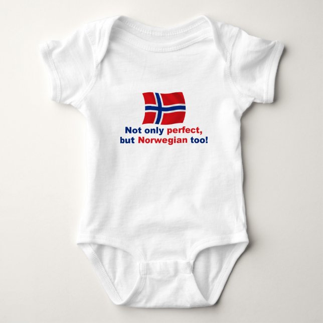 Perfect Norwegian Baby Bodysuit (Front)