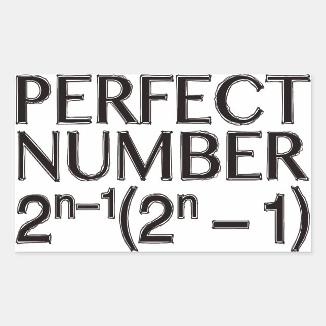 PERFECT_NUMBER STICKER (Front)