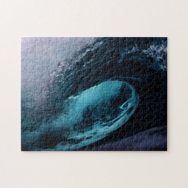 Perfect Ocean Wave Tunnel Jigsaw Puzzle (Horizontal)