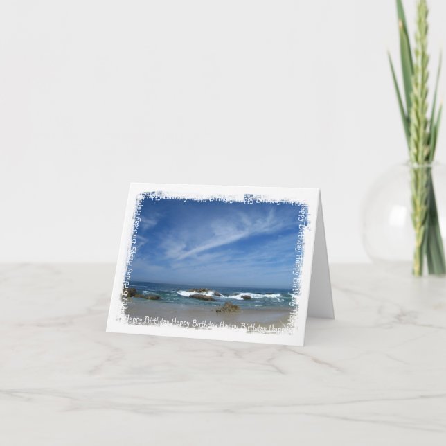 Perfect Pacific; Happy Birthday Card (Front)