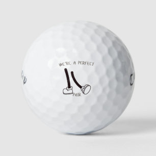 'Perfect Pair' Bridal Party Gift Bachelorette Fun Golf Balls