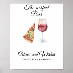 Perfect pair bridal shower - Wishes for Newlyweds Poster