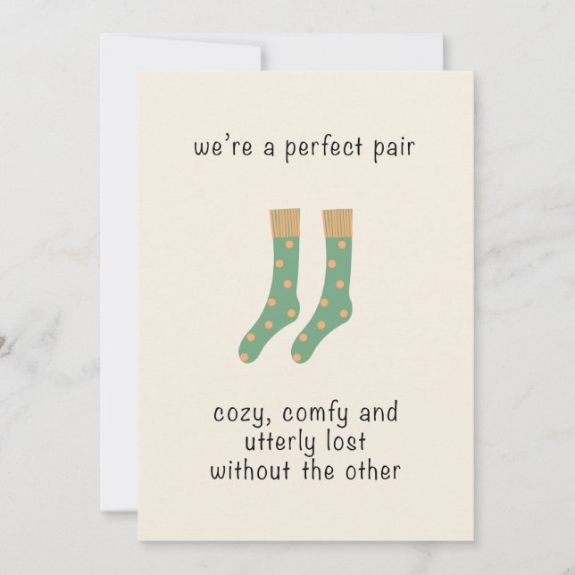 Perfect Pair Holiday Card (Front)