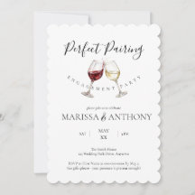 Perfect Pairing Wine Glass Theme Engagement Party