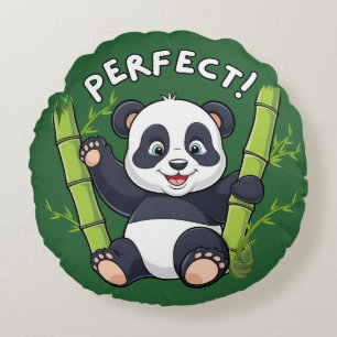 Perfect! , Panda Round Pillow