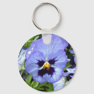 Perfect Pansy Keychain