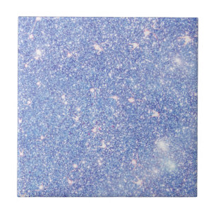 Perfect Paradise Sky Blue Sparkle Glitter Tile