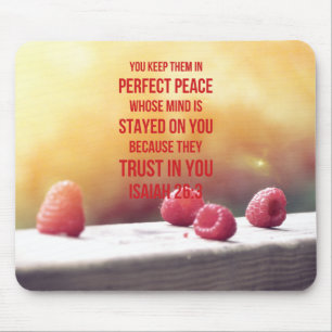Perfect Peace Isaiah 26:3 Mouse Pad