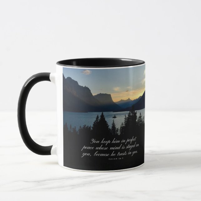 Perfect Peace Isaiah 26:3 Poster Mug (Left)