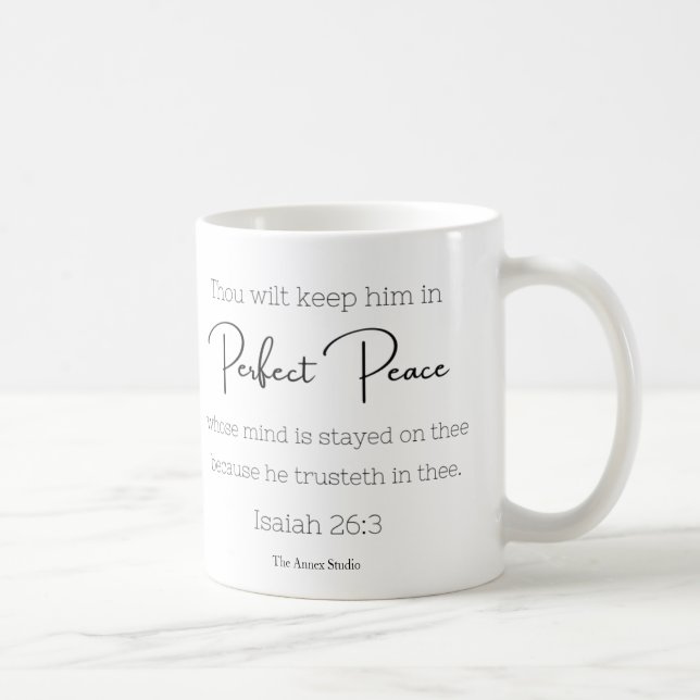 Perfect Peace Mug Isaïe 26:3 (Droite)