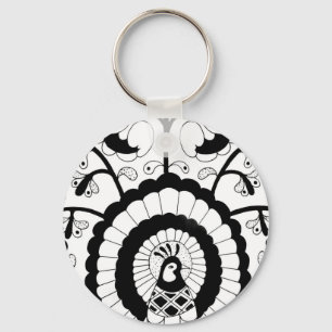 Perfect Peacock Keychain