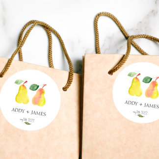 Perfect Pear - Couples Shower Favour Sticker