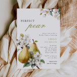 Perfect Pear Floral Bridal Shower Invitation<br><div class="desc">Perfect Pear Floral Bridal Shower Invitation</div>