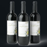 Perfect Pear Floral Bridal Shower Wine Label<br><div class="desc">Perfect Pear Floral Bridal Shower Wine Label</div>