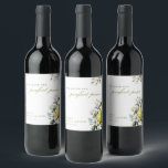 Perfect Pear Floral Bridal Shower Wine Label<br><div class="desc">Perfect Pear Floral Bridal Shower Wine Label</div>