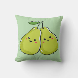 Perfect Pear Nursery Throw Pillow
