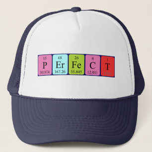 Perfect periodic table name hat