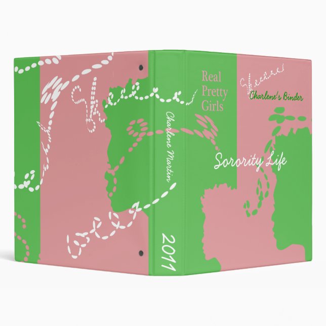 Perfect Pink and Green Binder (Background)