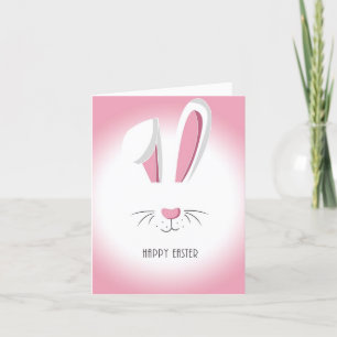 Perfect Pink Happy Easter Bunny Announcement
