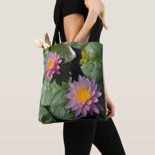 Perfect pink lotus tote bag