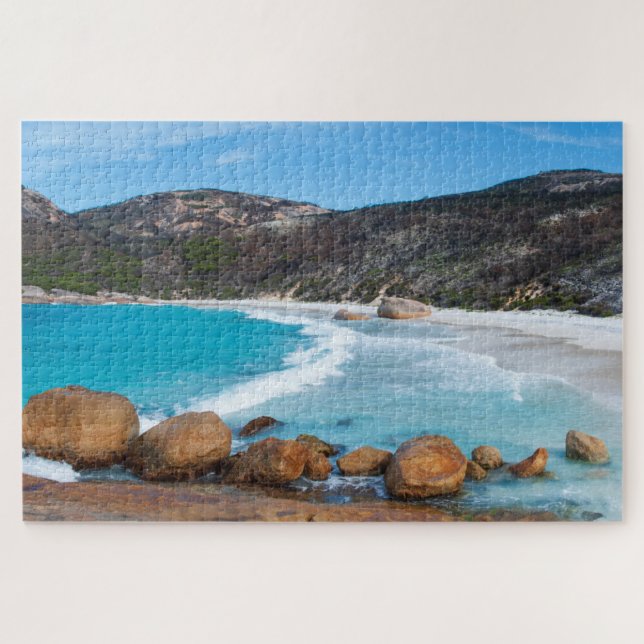 Perfect pristine white beach, 1014 pieces jigsaw puzzle (Horizontal)