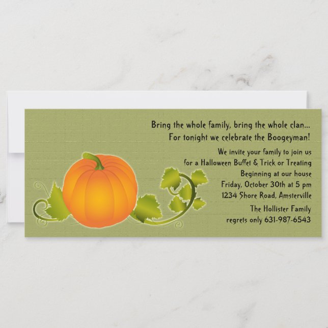 Perfect Pumpkin Invitation (Front)