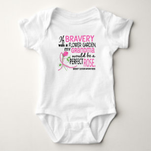 Perfect Rose 2 Grandma Breast Cancer Baby Bodysuit