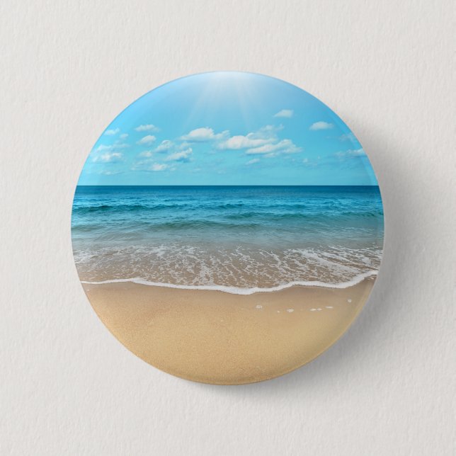 Perfect Sandy Beach 2 Inch Round Button (Front)