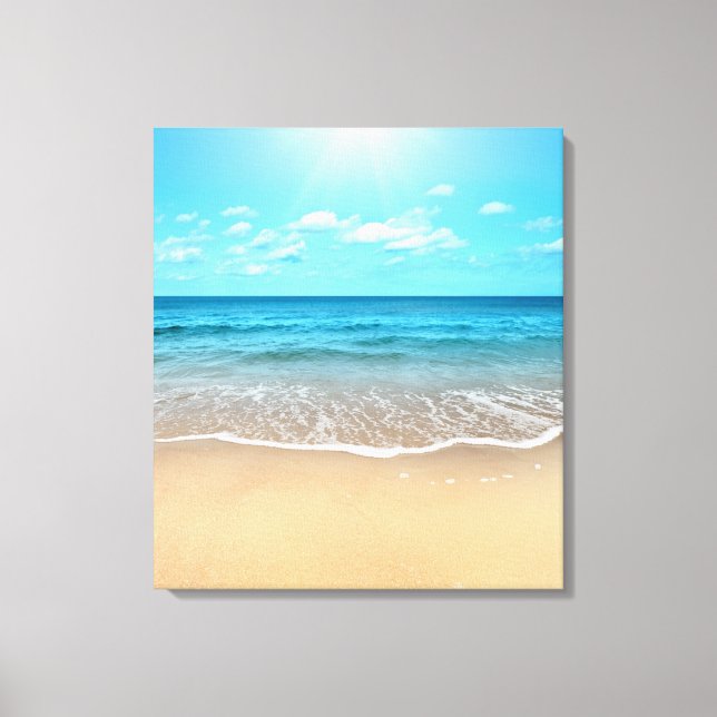 Perfect Sandy Beach Canvas Print (Front)