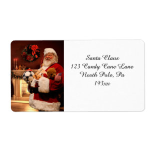 Perfect Santa Claus Address Mailing Label